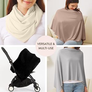 Couverture d'<span class=keywords><strong>allaitement</strong></span> modale multifonctionnelle pour femmes Écharpe <span class=keywords><strong>Cape</strong></span> d'<span class=keywords><strong>allaitement</strong></span> respectueuse de la peau Conception durable - Product Image 4
