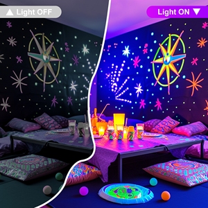 Đèn UV cho tiệc phát sáng, thanh đèn đen cỡ lớn có công tắc cắm, đèn trang trí phòng ngủ, sân khấu - Product Image 6