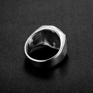 yunnique Men's Stainless Steel <b>Crown</b> <b>Ring</b> Pave Setting Silver Color Gift Jewelry - Product Image 3