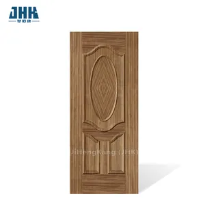 JHK-003 N-Teak Textuur Deur Front Huid Kamer Composiet Deuren Voor Huizen Indoor China Fineer Fabriek Goede Kwaliteit