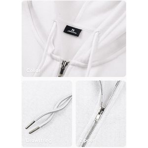 เสื้อฮู้ดผ้าฟลีซแบบผูกเชือกสำหรับผู้ชายเสื้อฮู้ดผ้าซิปขนาด XXS พิมพ์ลายซิปสกรีน6XL ไม่ยับ - Product Image 4