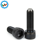 Vis à bille en acier oxydé noir M6-24 VCN426, vis à pousser à six pans creux, fixation SUJ2