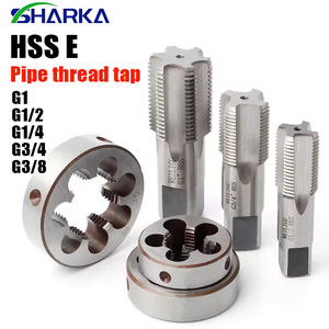 Tarauds à spirale pour tuyaux SHARKA HSSE, tarauds à rainure droite en pouces G 1/8" 1/4" 1/<span class=keywords><strong>2</strong></span>" 3/4" 1/16 3/8 <span class=keywords><strong>G1</strong></span>, tarauds à rainure droite pour tuyaux - Product Image 1