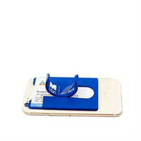 Porte-cartes de téléphone de haute qualité à prix abordable, le plus populaire, support adhésif pour cartes mobiles, portefeuille de téléphone en silicone avec support pliable