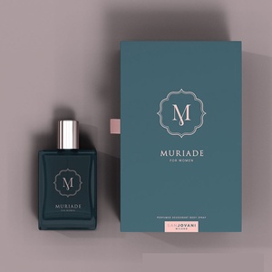 Boîte cadeau de parfum haut de gamme en papier double cuivre, personnalisée avec estampage à chaud, type livre à couvercles rabattables, vente directe usine - Product Image 3