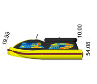 Portable Gonflable Électrique Jet Ski Bateau Sports Nautiques Jeux Piscine Flotteur Jouets pour Enfants Adultes Électrique Eau Amusement Installations