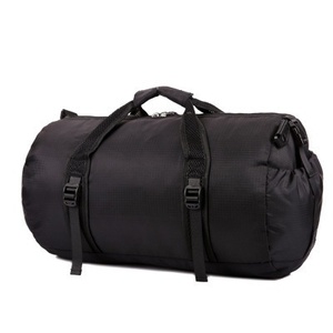 Bolsa de Viaje Plegable Impermeable de Poliéster para Exteriores 2025 al por Mayor de Fábrica, Equipaje de Fitness para Pasar la Noche con Cremallera y Logotipo Impreso - Product Image 1
