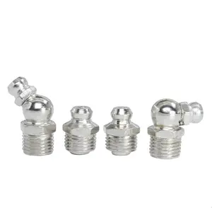 Carbon Steel Nickle plated Grease Nipples,Grease Fittings For Connection Between Grease Gun And Mechanical Equipment