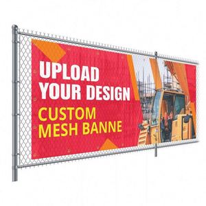 Pancarta Publicitaria de Malla Personalizada, Impresión UV por Inyección de Tinta, Resistente al Viento, Semitransparente, para Uso en Exteriores, Promoción en Shanghái - Product Image 1