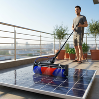 Brosse rotative de nettoyage de panneaux solaires MULTIFIT D02 3.5M, brosse de nettoyage rotative pour modules photovoltaïques pour l'entretien des fermes solaires