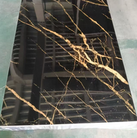 Panneaux muraux en feuille de marbre UV à motifs de marbre personnalisés, panneaux MDF stratifiés mélaminés haute brillance, qualité supérieure, résistants à l'humidité