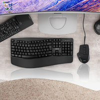 Juego de Teclado y Ratón Inalámbricos 2.4g OEM ODM, Ultrafinos, Resistentes al Agua, 105 Teclas, USB, para Oficina o Juegos