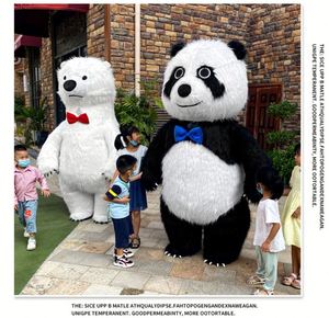 Costume de Mascotte Personnalisé en Coton, Jouet en Peluche Doux, Personnage d'Anime, Poupée en Peluche Gonflable Panda & Ours Polaire, Logo Personnalisé - Product Image 5