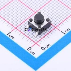 TD-1101SR-5.0H-250 Tactile Switch SMD-4P,6x6mm Switch Single Pole Single Throw Round Button 2.5N Vertical Mount - Product Image 1
