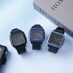 Haute qualité grands numéros montres de sport hommes mode Rectangle <span class=keywords><strong>montre</strong></span> numérique sport étanche LCD montres numériques - Product Image 6