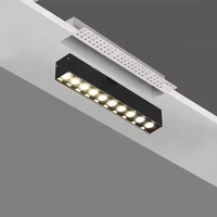 Projecteur LED Commercial en Aluminium à Grille Linéaire Anti-Éblouissement, Projecteur Mural 3W/10W/12W/15W pour Bureau, IRC 98, 50 000 Heures
