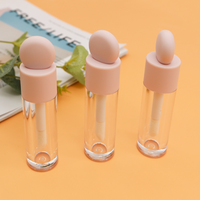 Tube de brillant à lèvres de forme ronde, mignon, finition mate, vide, tube de brillant à lèvres 2023 ml, gros pinceau, tube d'huile à lèvres, emballage cosmétique, Offre Spéciale 4.8