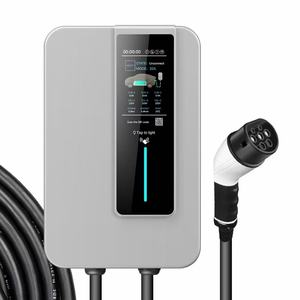 เครื่องชาร์จรถยน<span class=keywords><strong>ต</strong></span>์ไฟฟ้าแบบติดผนัง 7kW-22kW 230V/400V ได้รับการรับรองมาตรฐาน CE/TUV ชนิดที่ 2 OCPP1.6J IP65 หน้าจอ LCD 4.3 นิ้ว สำหรับใช้ในบ้านและเชิงพาณิชย์ - Product Image 1