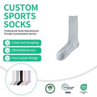 Chaussettes de sport écologiques de haute qualité, tricotées, rayées, respirantes, pour l'hiver, pour enfants et adultes, logo personnalisé, chaussettes de sport
