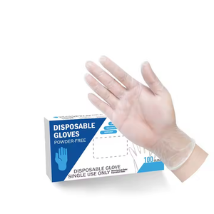 Gants jetables bleus en nitrile pour usage médical en boîte réutilisables sans poudre pour les examens médicaux et les dentistes 100 PCS - Product Image 5
