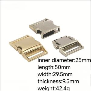 Metalen Zijsluiting 1 Inch Hondenhalsband Gespen Clip Voor Harnassen Lederen Band Rugzak - Product Image 5