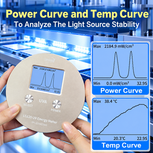Compteur d'énergie UV LS120 315-400 nm pour test de puissance et de température de lampe au mercure haute pression 365 nm - Product Image 4