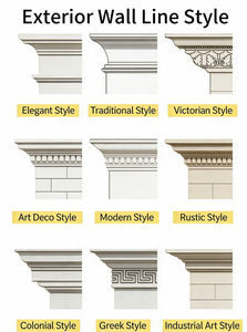 Moulures décoratives en EPS directement de l'usine, corniches de villa, rebords de fenêtre, corniches et ornements architecturaux - Product Image 3