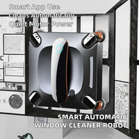 Robot Pembersih Jendela Kaca Otomatis Elektrik Wanya Double-Sided Spray Washing Fensterputzroboter Vacuum Smart untuk Rumah Tangga