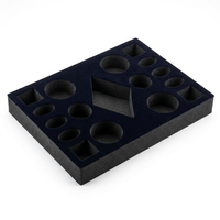 Insert en mousse EVA floquée personnalisé pour boîte cadeau à vin, support de bouteille imperméable laminé en velours, emballage