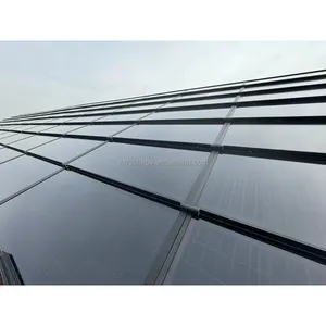 Top Quality 10W pannello solare facciata di vetro per la costruzione di tegole solare fotovoltaico tegole solare