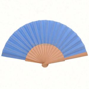 Personalize Wooden Hand Made Fans Custom Printed Logo Folding High Quality Personalized Wood Hand Held Fan Advertising Fan - Product Image 4