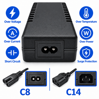 Adaptateur secteur de bureau à découpage haute efficacité 24V 2A 48W AC/DC personnalisé pour routeur et caméra CCTV, compatible prises UE, US, UK, AU