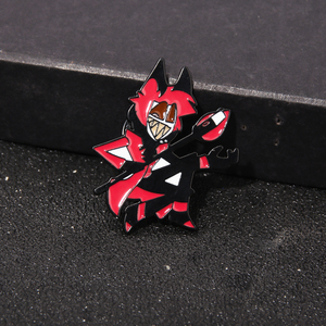Hot Anime Personajes Pin Insignia Hazbin <span class=keywords><strong>Hotel</strong></span> Lindo Metal Colgante <span class=keywords><strong>Broche</strong></span> Insignia Broches de solapa - Product Image 3