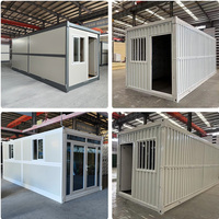 20-Fuß Faltbares Stahl-Containerhaus: Vorgefertigtes Büro, Hotel, Tiny Home, Modulare Kapsel-Villa, Schule, Wohnzimmer, Leicht zu Transportieren