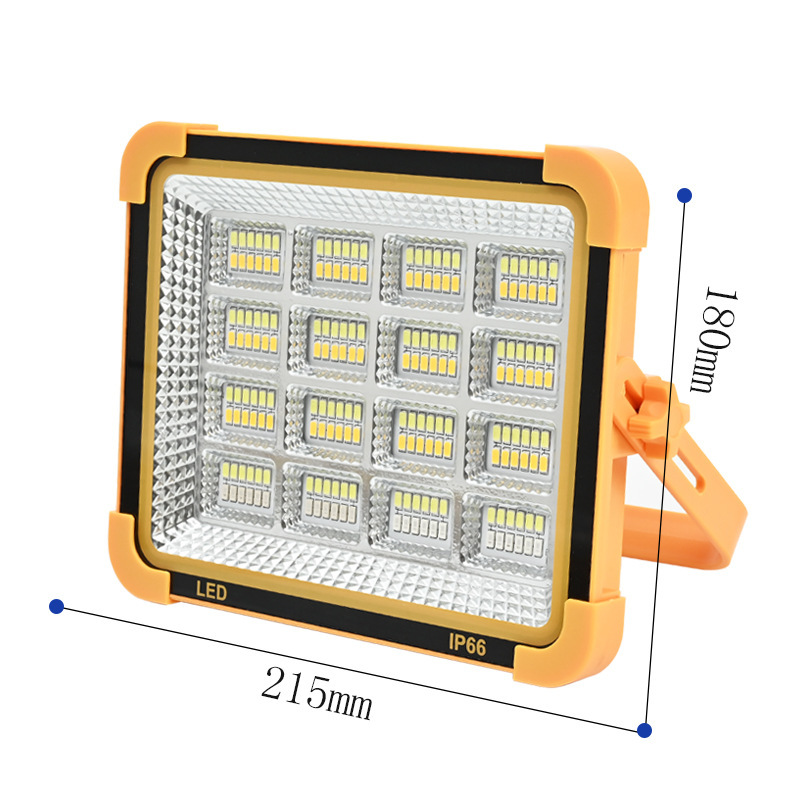 Solar Waterproof Outdoor Portable Emergency USB Charging LED Camping Lamp High Power Courtyard Lights Floor Stand Flood Light