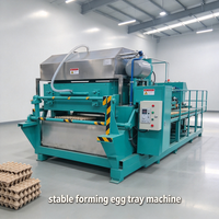 Machine à fabriquer des barquettes à œufs en pâte à papier écoénergétique pour plantes vertes avec système d'eau en circuit fermé