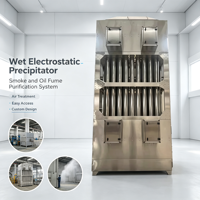 Système de précipitation électrostatique humide industriel à chambre verticale pour la purification des fumées de fusion de métaux non ferreux et des métaux lourds