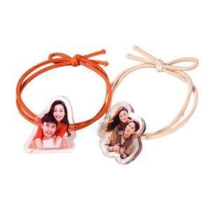 Acrylic Photo Hair <b>Ring</b> Custom Cartoon Characters Animation Peripheral Hair Rope <b>Key</b> Chain Cute Rubber Band Creative Head Rope - Product Image 5