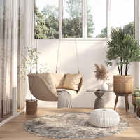 Fauteuil suspendu d'extérieur pour loisirs, siège tressé pour balcon intérieur, chaise en métal pour terrasse, chaise à bascule nordique individuelle