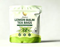 Sachets de thé à la mélisse Jayhoo, 30 unités, sachets pyramidaux à base de plantes, sans OGM, sans additifs, sans caféine, boisson quotidienne