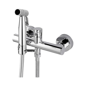 Напольный смеситель из нержавеющей стали с 2 отверстиями - Product Image 1