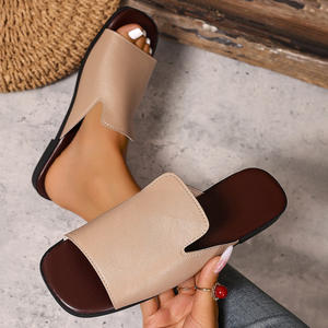 <span class=keywords><strong>Sandales</strong></span> <span class=keywords><strong>d</strong></span>'été chics de grande taille pour femmes, polyvalentes, <span class=keywords><strong>d</strong></span>écontractées, plates, à bout ouvert, pour un usage quotidien et la <span class=keywords><strong>d</strong></span>étente à la maison - Product Image 2