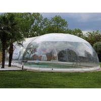 Tente gonflable transparente portative extérieure de dôme de couverture de piscine pour la piscine d'explosion de natation de l'usine de la Chine
