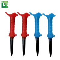 Tee de golf en plastique en gros à prix abordable, avec logo personnalisé imprimé, accessoires de golf durables, robustes et stables pour l'entraînement en extérieur, modèle de la marque Zhenguan