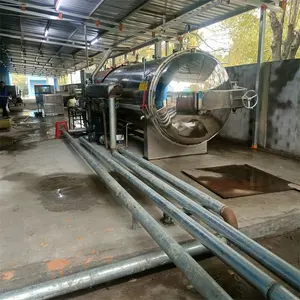 수평 오토 클레이브 증기 살균 물 스프레이 두부 레토트 기계