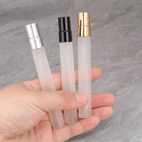 100 flacons pulvérisateurs en verre dépoli de 5 ml, atomiseurs fins en verre mat de 10 ml pour parfum, avec impression de logo YX260730