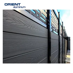 Di alta qualità di legno composito di plastica Wpc recinzione giardino di casa recinzione pannelli con Post in alluminio