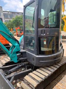 Excavadoras sobre orugas KOBELCO usadas, excavadoras sobre orugas con certificado CE con cucharón, excavadoras Kobelco SK55 de segunda mano de buena calidad, a la venta - Product Image 6