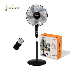 Ventilateur sur pied électrique en plastique certifié CB CE, 16 pouces, noir, moderne, avec télécommande, hauteur réglable, pour usage domestique et extérieur - Product Image 5