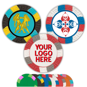 Chip và trò chơi chip poker tùy chỉnh đầy đủ màu sắc-Thiết kế ba màu - Product Image 2